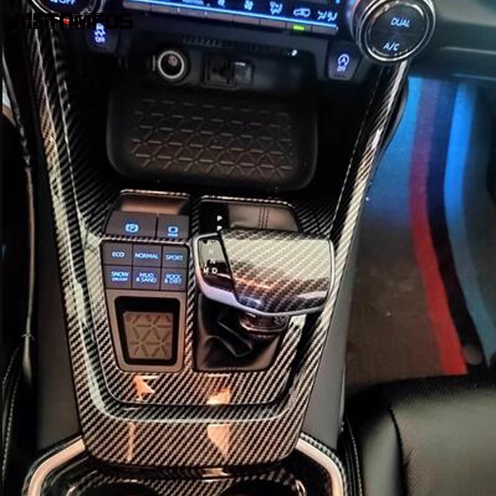 

Для Toyota Rav4 Rav 4 2019-2023 2024 2025 консоль из углеродного волокна, коробка переключения передач, панель, отделка, аксессуары для интерьера, Стайлинг автомобиля