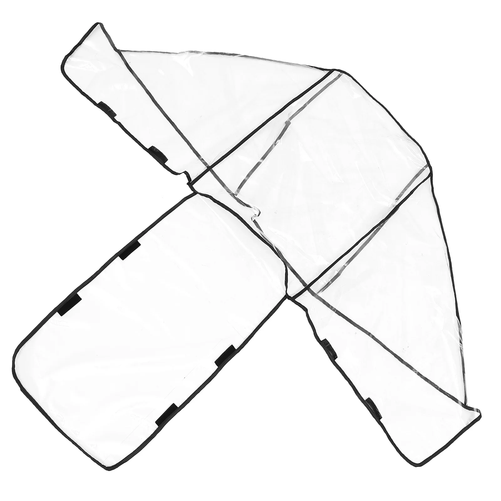 Cubierta de lluvia para cochecito doble de gran tamaño, ajuste Universal para asientos delanteros traseros, Material Eva, protección impermeable a prueba de viento para bebé