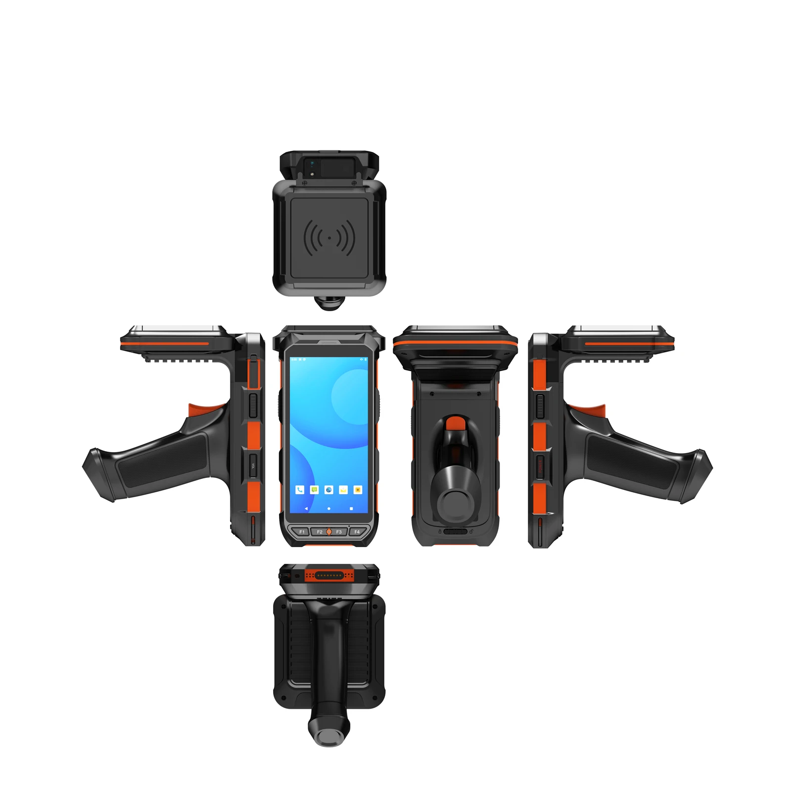 Terminal seluler RFID Android 13.0 4 + 64GB, dengan fungsi RFID UHF JT-974