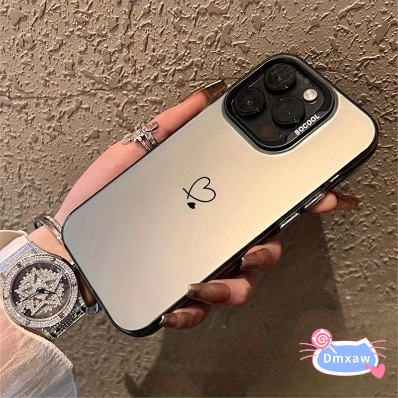 Cute Black Line Hea… - image