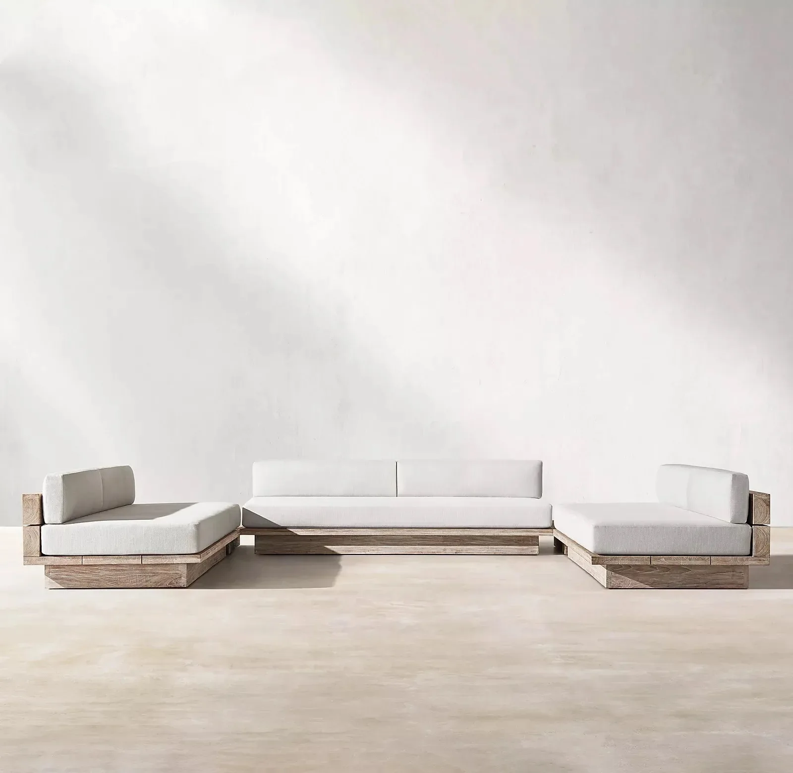 

nvNordic Creative Outdoor Garden Sofa Waterproof Sunscreen Teak Do Old Outdoor Sofa Combination Outdoor Furniture&