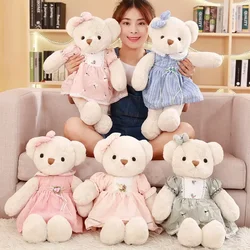 Simpatico orsacchiotto farcito In gonna bel vestito Teddy peluche giocattoli per bambini ragazza Kawaii Room Decor regali di natale per Girlfrend