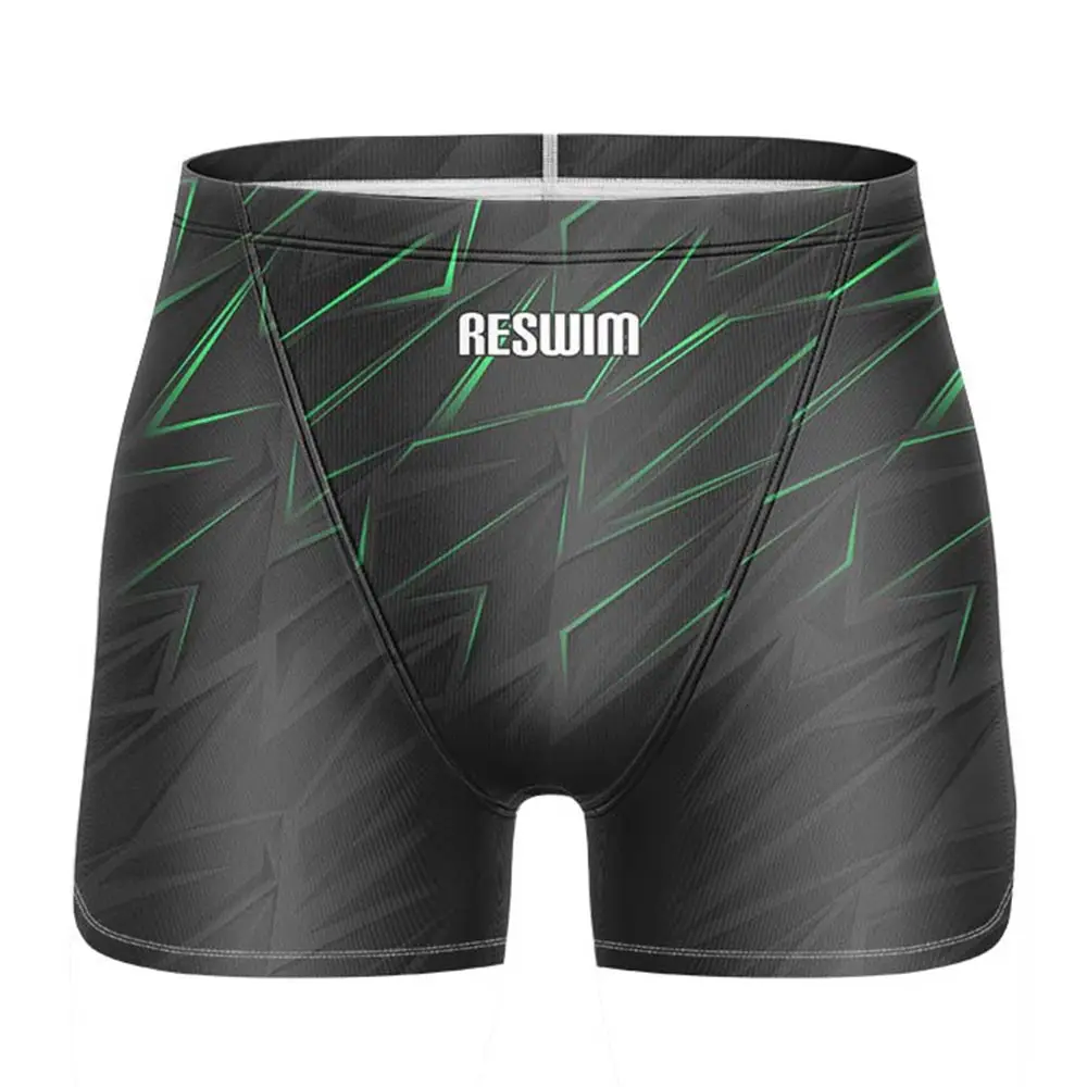 Men's Athletic Training Swimsuit Shorts Swimming Trunks Swim Jammer Short Beach Tights Swimwear Quick Dry Surfing Pants Summer