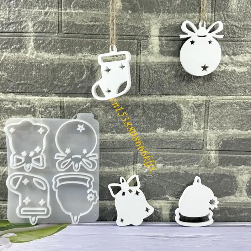 قوالب تزيين المنزل القابلة لإعادة الاستخدام تحت عنوان عيد الميلاد، تصميم سهل الإصدار مناسب لصنع الزينة والحرف اليدوية للمهرجانات #3