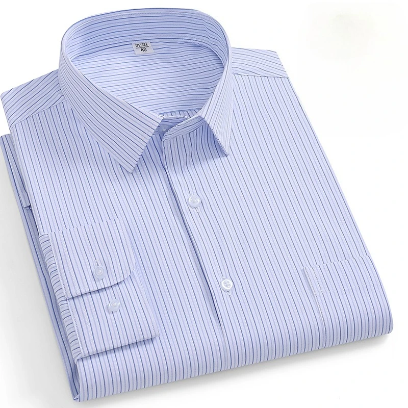 

Новая рубашка больших размеров 8XL, рубашки с длинными рукавами из бамбукового волокна для мужчин, облегающая повседневная однотонная рубашка в клетку, элегантная полосатая одежда