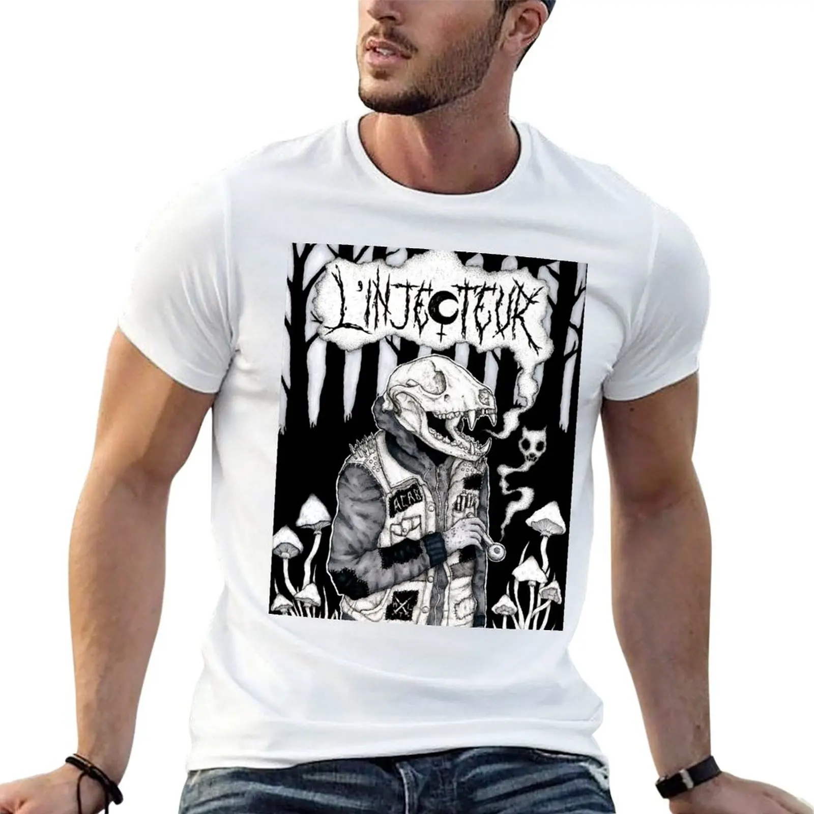 Cover The Injector Utopia - Distopia T-Shirt Construction Work Tee Shirt