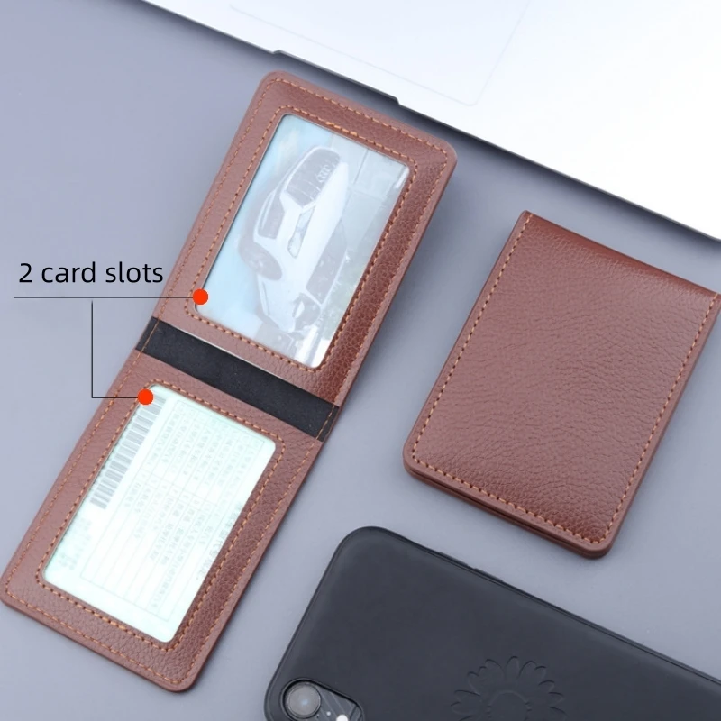 1/2/3/4card slots Pu Leather Driver License Holder On Cover For Car Driving Documents Business Id Pass Certificate Folder Wallet