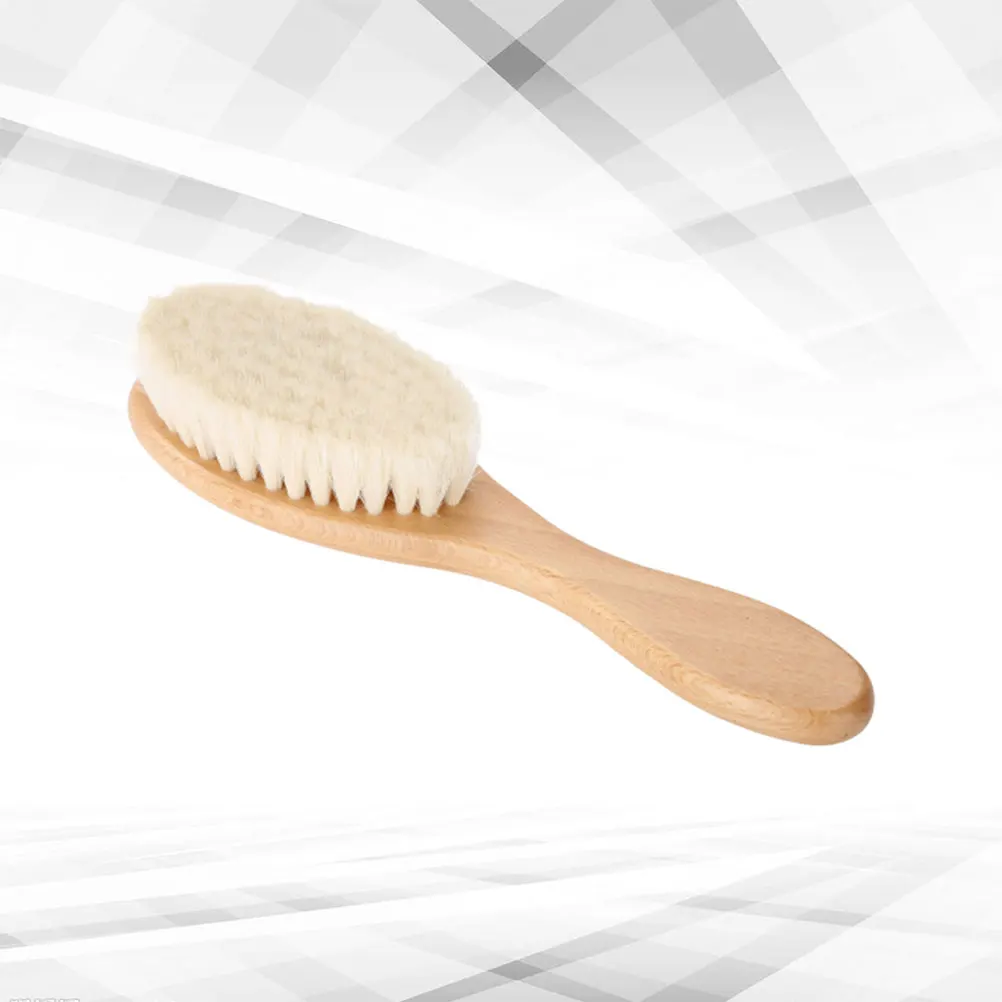 

Natural Wood Handle Beard for Men Mustache Cleaning Dense Wool Care Tool Grooming Kids Shower Curved Strong Handle