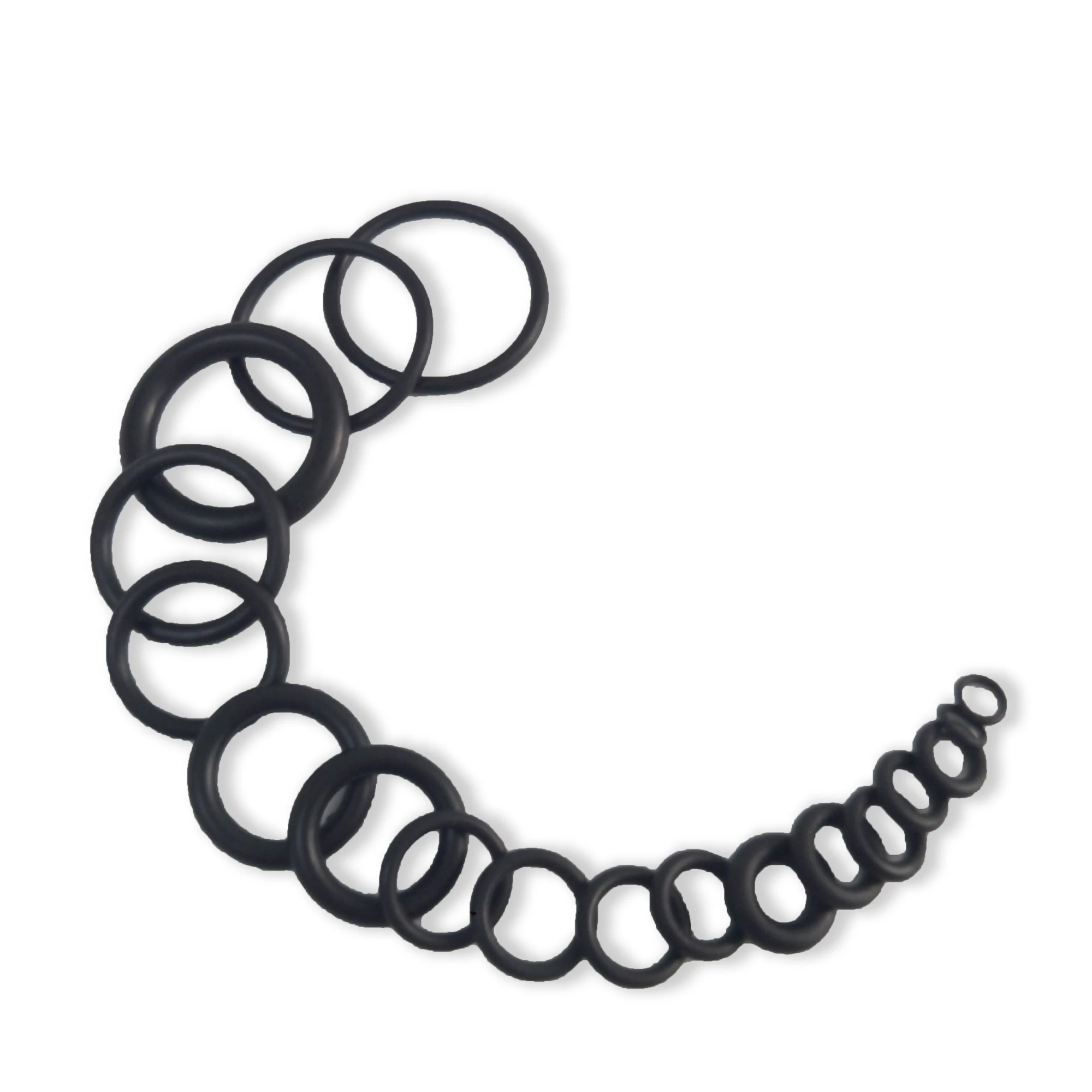 Acecare Black O-ring 225pcs/18 Sizes For Scuba Diving Tank Cylinder Rubber Replacements Durable Sealing O-rings