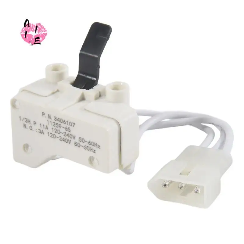 A11E-Dryer Door Switch For 3406109 3406107 Whirlpool, Kenmore, Sears, Maytag, Roper, Estate