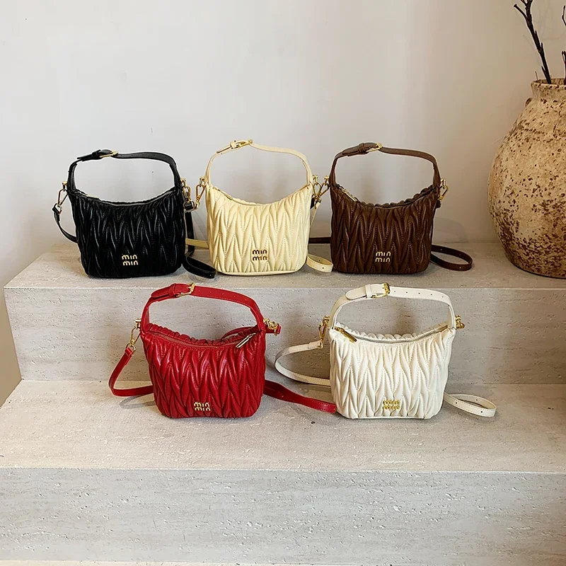 

Vintage Regal Line Women Shoulder Bag Luxury Leather Crossbody Bag High End Tote