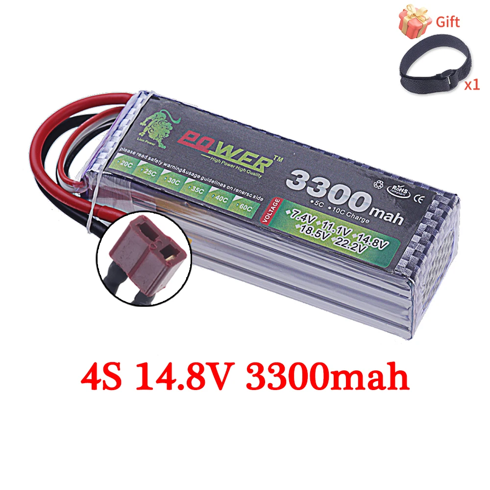 60C Lipo Batterie 3300mAh 7,4V 11,1V 14,8V 22,2V Batterie 2S 3S 4S 6S Mit T XT60 Stecker Für RC Auto Lkw Hubschrauber Teile