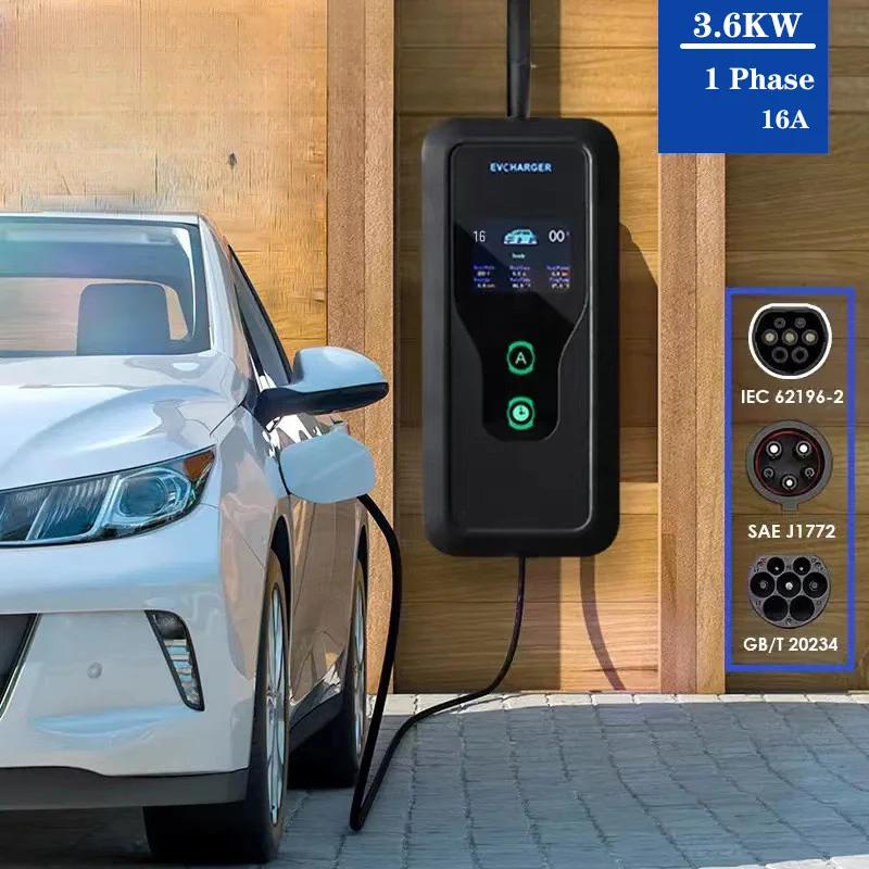 Electric vehicle with adjustable current for on-board charging