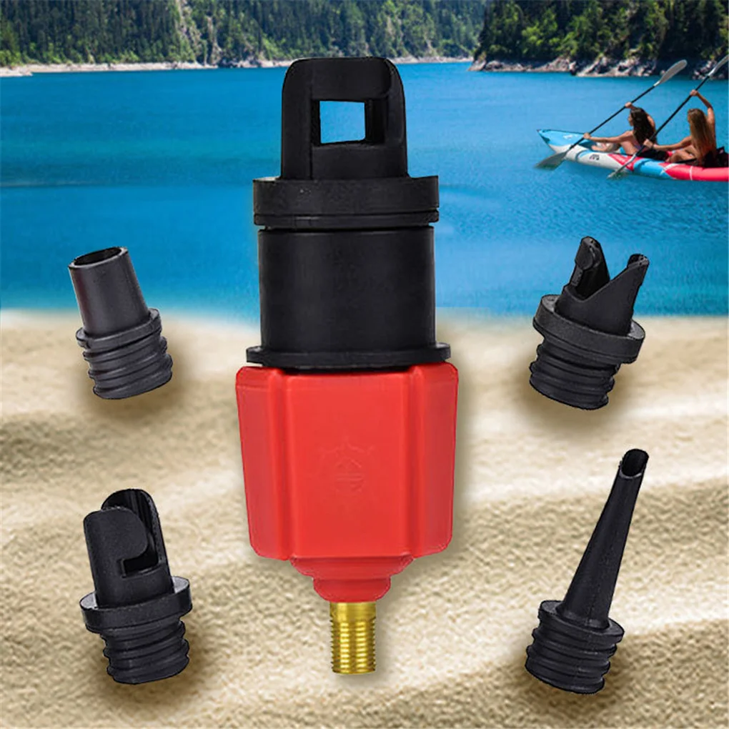 Adaptador de válvula de aire SUP, nailon resistente al calor, exquisitos adaptadores de bomba, convertidor de válvulas ligeras, canoa de agua para barco