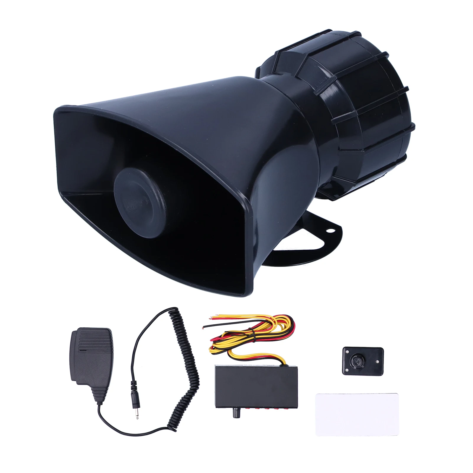 12 فولت 100 واط 125DB آلة تنبيه السيارة مكبر الصوت 5-الصوت إنذار تحذير الطوارئ صفارة الإنذار النار العالمي للسيارات دراجة نارية الملحقات #6