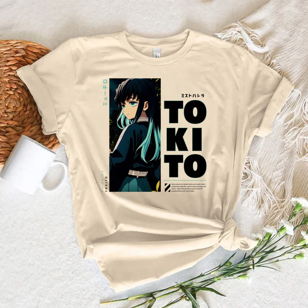 Muichiro Tokito tshirt women Y2K Tee girl designer anime Japanese clothing