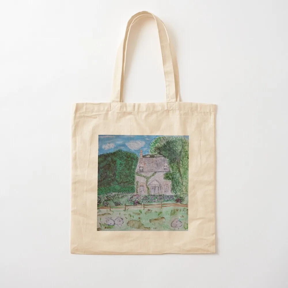 Sheep Cottage Tote Bag tote bag shopping bag luxury women Canvas