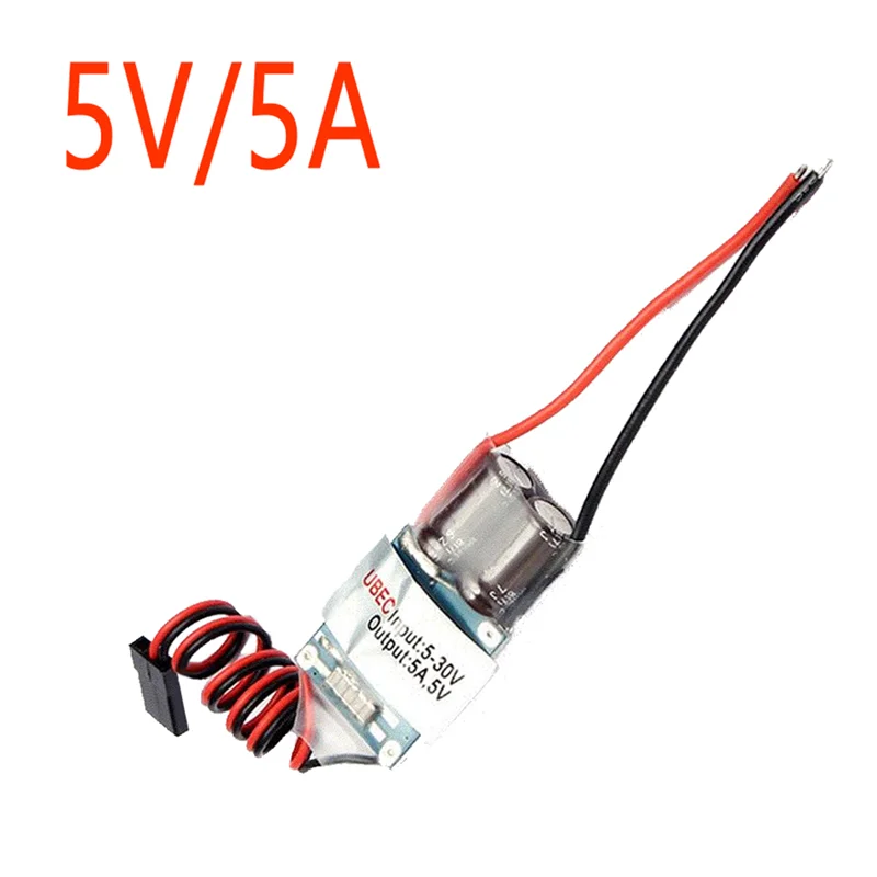 

5A 2-7S FPV Receiver Power Supply Voltage Regulator External BEC (UBEC) 5V Step-Down Regulator Module For RC Airplane, Durable-Y