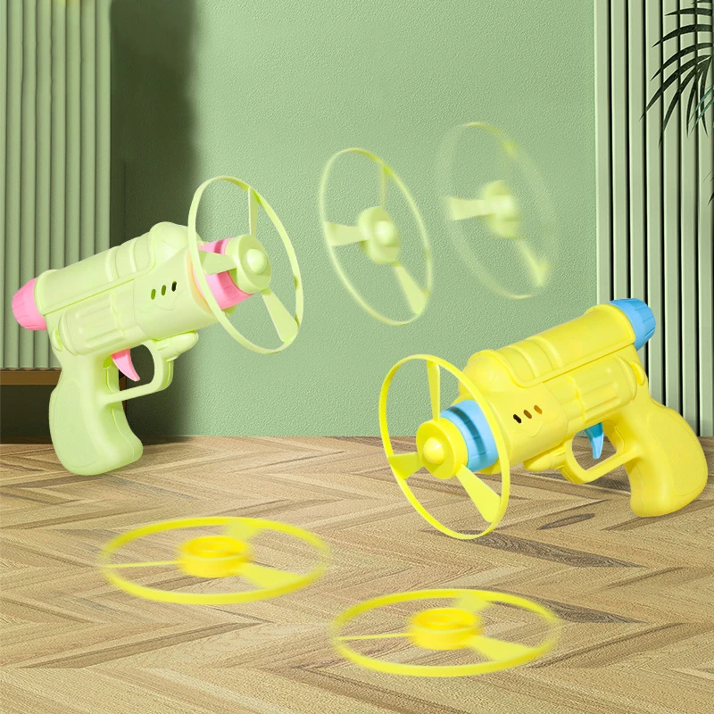 Lustiges Katzenspielzeug, interaktives Katzen-Trainingsspielzeug für Kätzchen, Mini-Frisbee-Schießpistole, Jagdspiele, Katzenspielzeug, Haustierbedarf – Detail 4