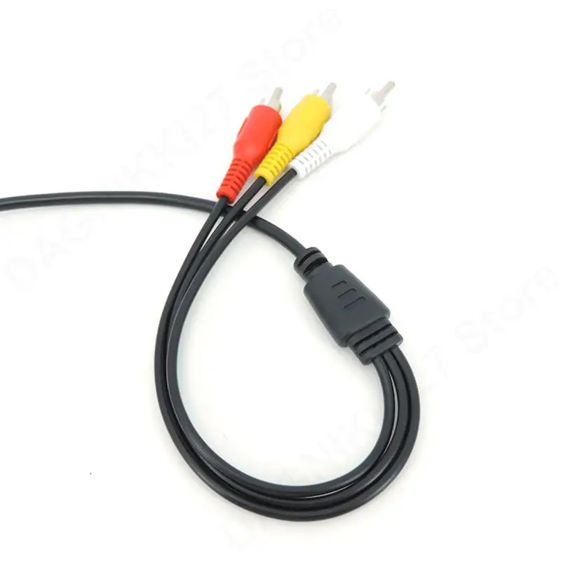 1.5 متر USB 2.0 إلى 3RCA كابل ذكر 3 RCA موصل غطاء ستيريو الصوت والفيديو التلفزيون محول سلك AV V27 #4