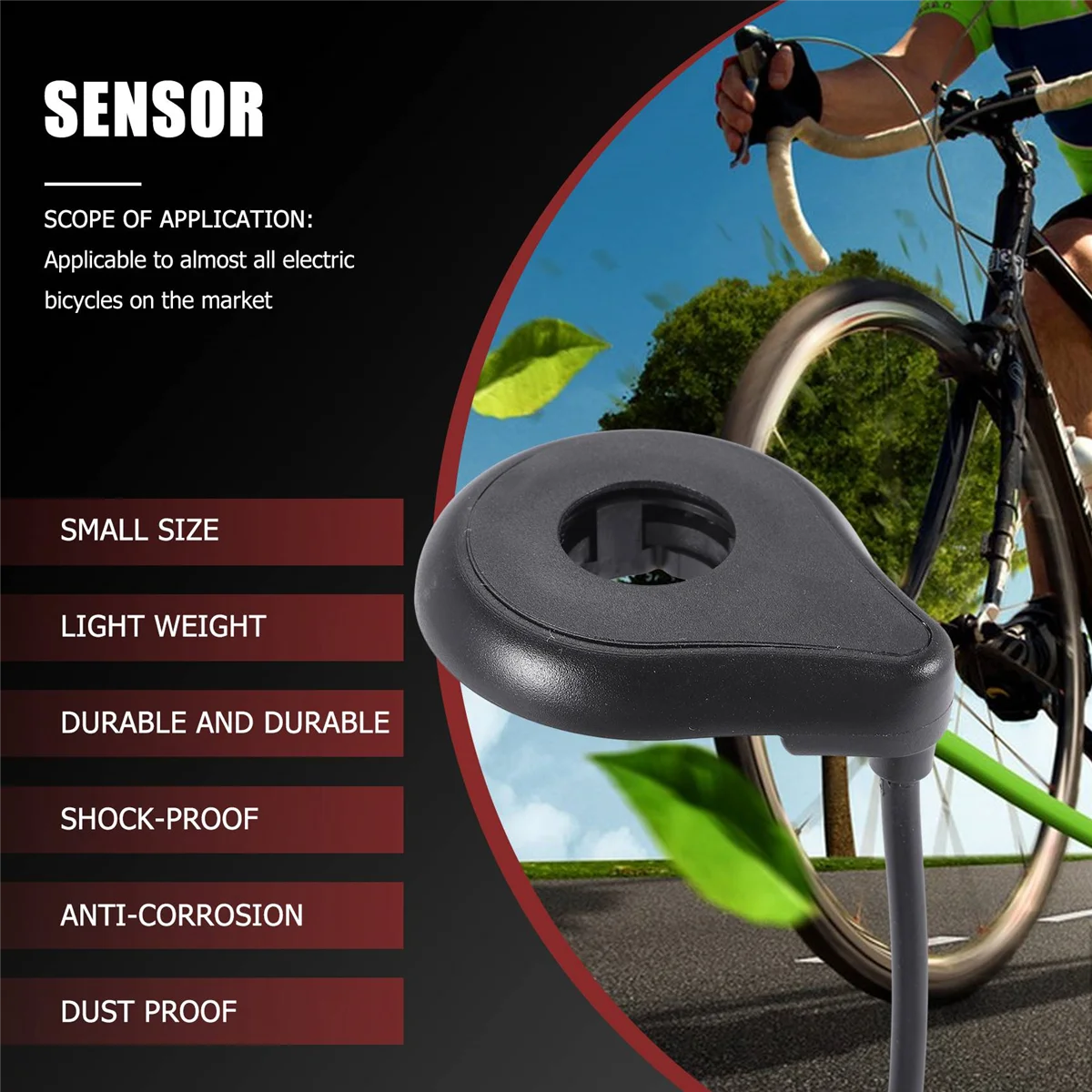 SYJZ Bike Power Pedal Assist Sensor Cycling Accessories Bicycle Parts Bicycle PAS Electric Bicycle Pedal Sensor