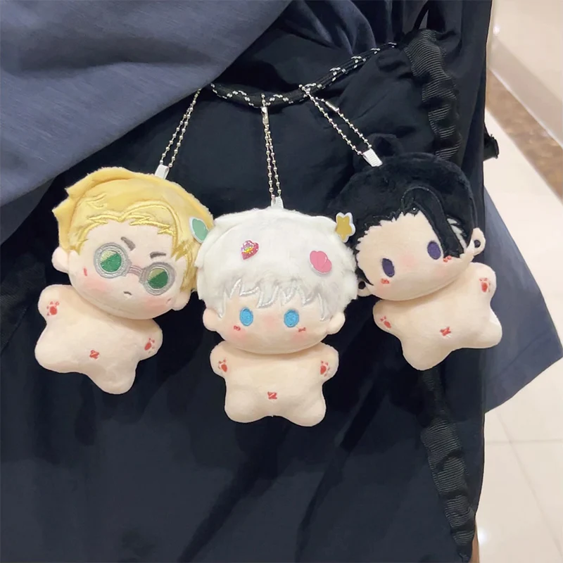 Anime Jujutsu Kaisen Satoru Gojo Nanami Kento Cosplay Cotton Maumet Keyring Cartoon Baby Body Puppet Keychain Pendant Xmas Gifts