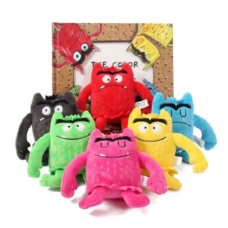 Muñeco de peluche de monstruo de Color para niños, juguete de Animal de peluche, apaciguar las emociones, figura de peluche, regalo de cumpleaños y Navidad