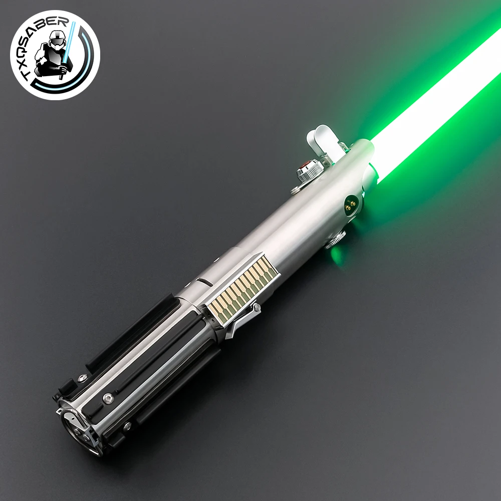 TXQSABER Lightsaber Neo Pixel SNV4 Soundboard Smooth Swing Metal Handle With LED Strip Blade SD Card Blaster Toys Luke Skywalker