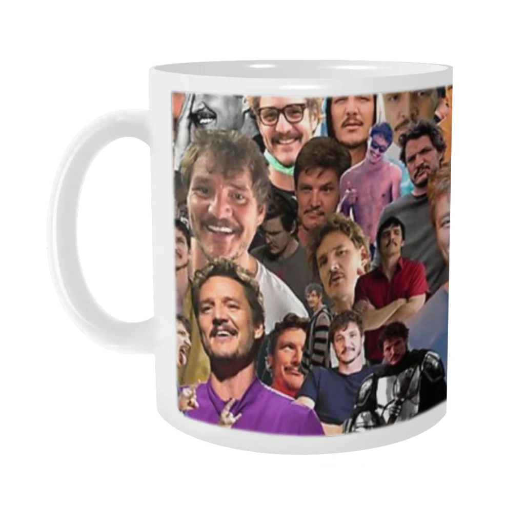 

Pedro Pascal collage for mug Ceramics Coffee Mugs Tea Cup Milk Cups Gifts Drinkware Coffeeware