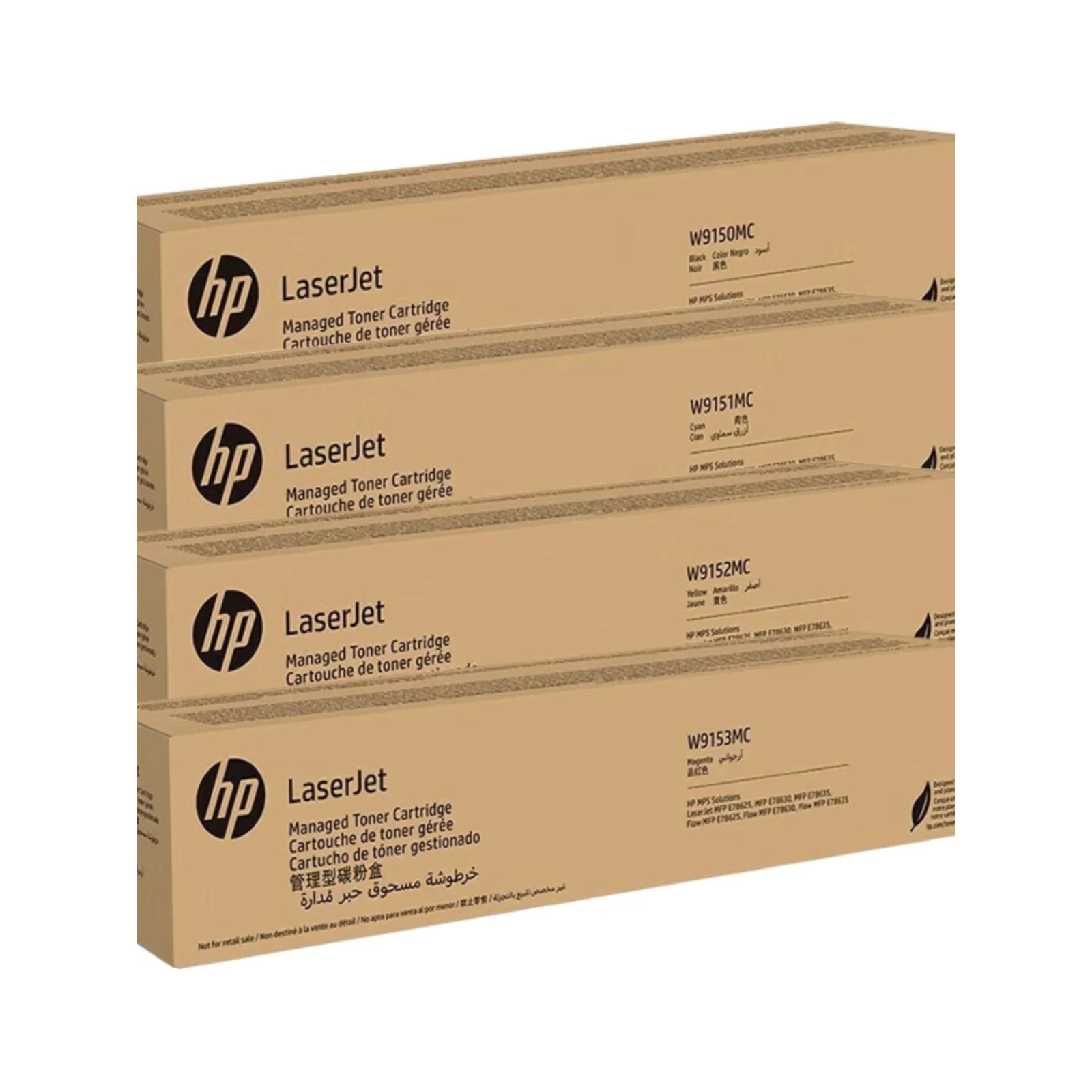 

1Set Original New Toner Cartridge for HP E78625 78630 78635 dnw 9151 W9150MC W9151MC W9152MC W9153MC