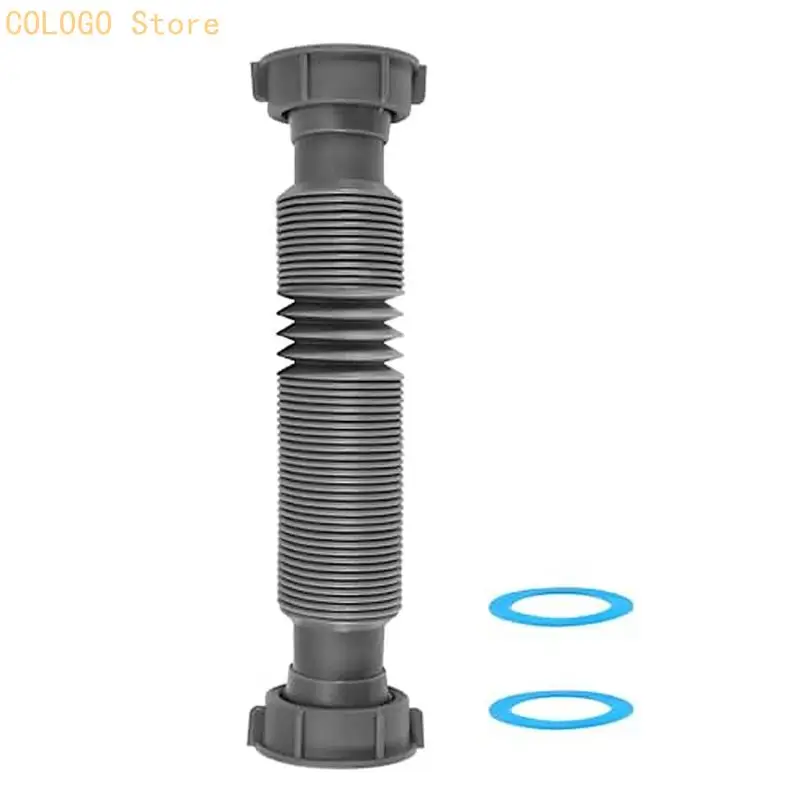Kitchen Single/Double Sink Drain Pipe Light Weight Universal Downpipe Fittings Space Saving Deodorant Filter D0LD