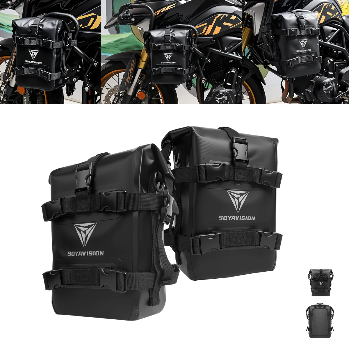 8L 10L 12L Waterdichte Bumper Tas voor Yamaha Tenere 700 Honda NC750X CB500X Motorfiets Side Frame Crash Bar tas Gereedschap Opbergtas