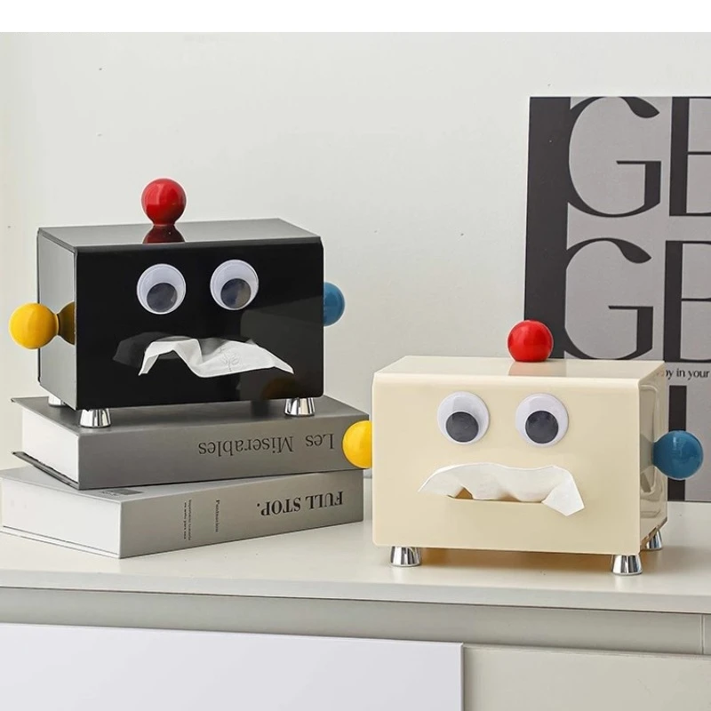 

Cute Tissue Box Dining Table Plastic Kitchen Wet Wipes Dispenser Nordic Home Decoration Art