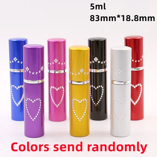 5ml 10ml Mini Portable Glass Travel Refillable Perfume Atomizer Bottle Diamond Perfume Bottle for Spray Scent Pump Case