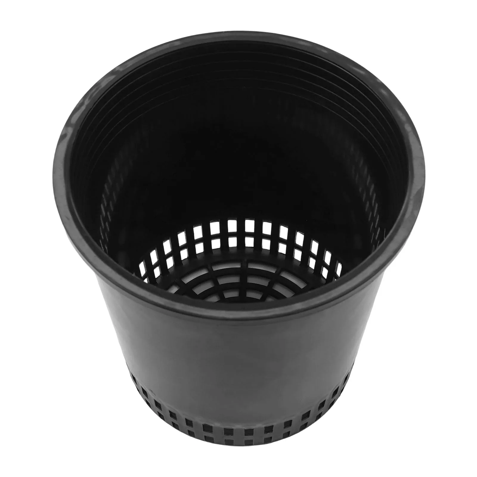 

Набор из 5 пластиковых цветочных горшков с сетчатым дном для улучшения здоровья растений. Подходит для внутреннего и наружного садоводства.