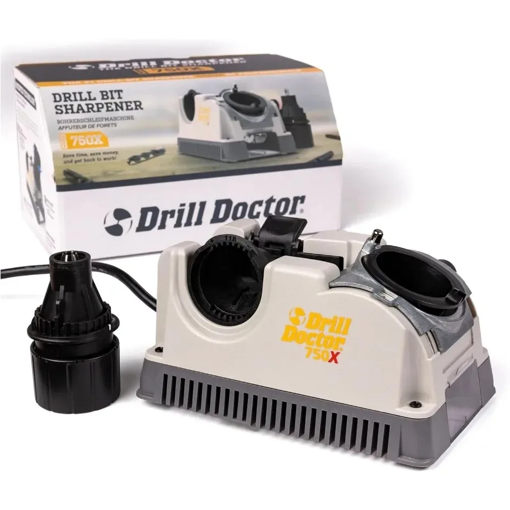 DD750X Electric Drill Bit Sharpener 3/32-3/4' High-Speed Portable for Steel Masonry Carbide Tool for Home Improvement 3