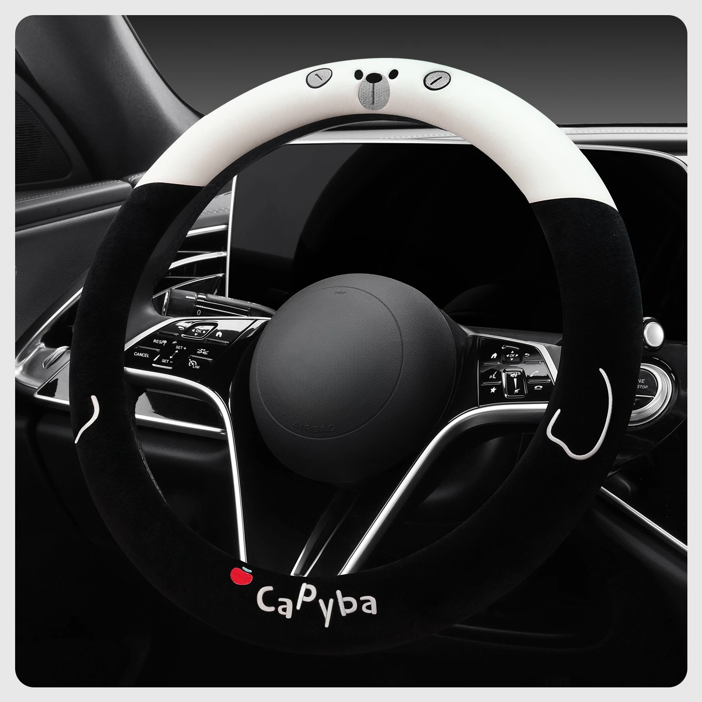 

НОВЫЙ автомобильный чехол на руль, зимний плюшевый теплый нескользящий милый мультяшный чехол для девочек на осень и зиму, новый чехол на ручку салона автомобиля