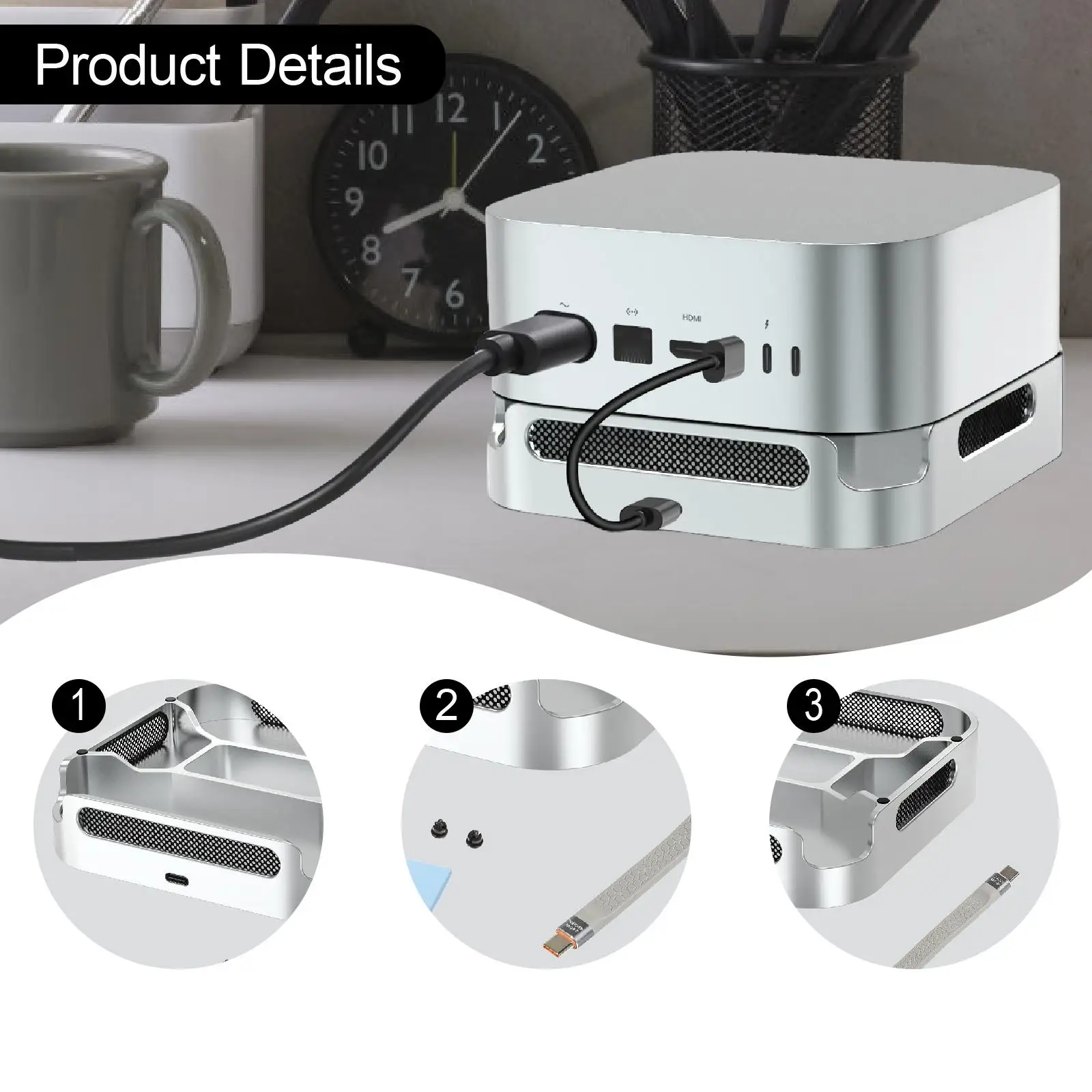 

Heat Dissipation Bracket for ,Desktop Stand Portable Cooling Holder for PC Office Computer Case