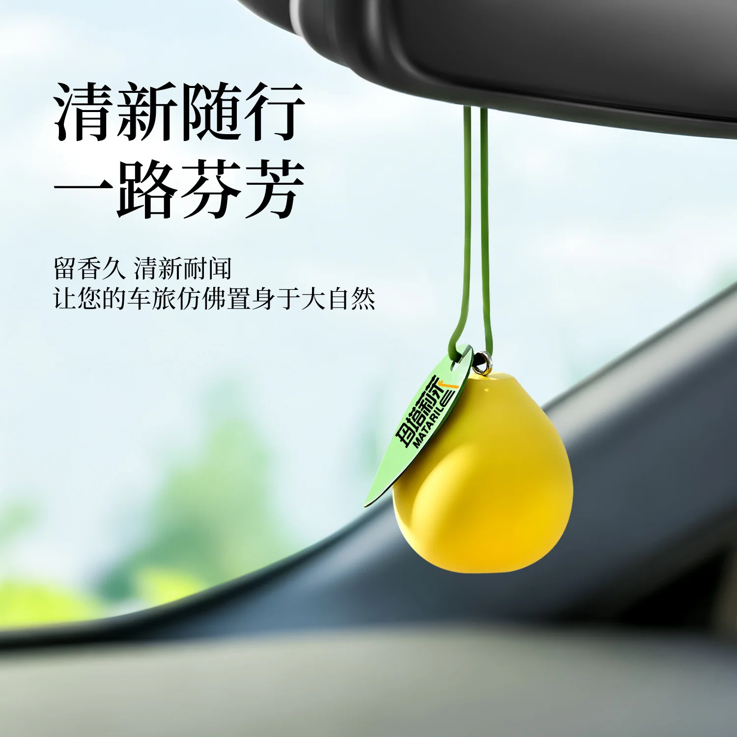 Yuzu Scented Gypsum Aroma Hanging Ornament Car Wardrobe Fragrance Diffuser Air Freshener Essential Oil Gift Set