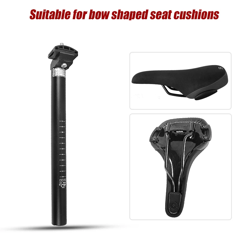 

Aluminum alloy bicycle seat rod Seat Post Tube 25.4/27.2/30.8/31.6 bicycle parts 190/300/350mm Road Bike Seat tube ﻿