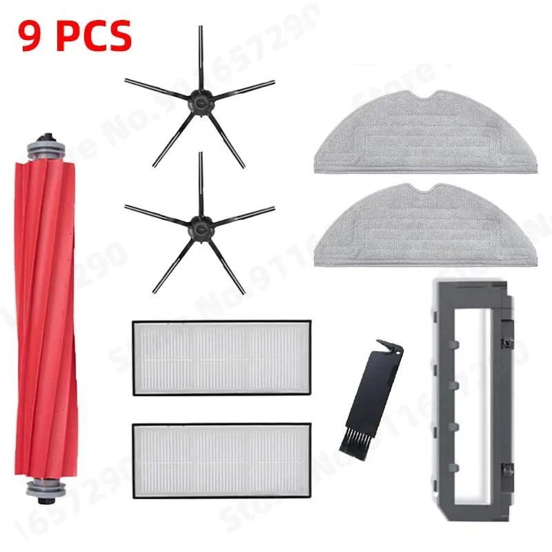 Hauptseitenbürste Mopp Hepa-Filter Staubbeutel Reinigung Rollbürste für Roborock S7 Maxv Ultra S7 Pro Ultra Roboter-Staubsauger-Zubehör