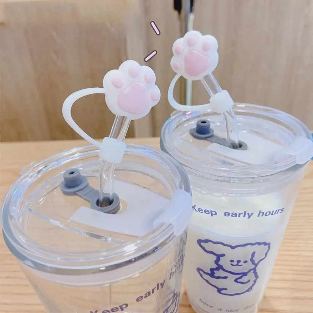 

Cartoon Cute Silicone Straw Plug 3D Reusable Drinking Straw Dust Cap Splash Proof Cup Accessories Straw Tips Cover Bottle