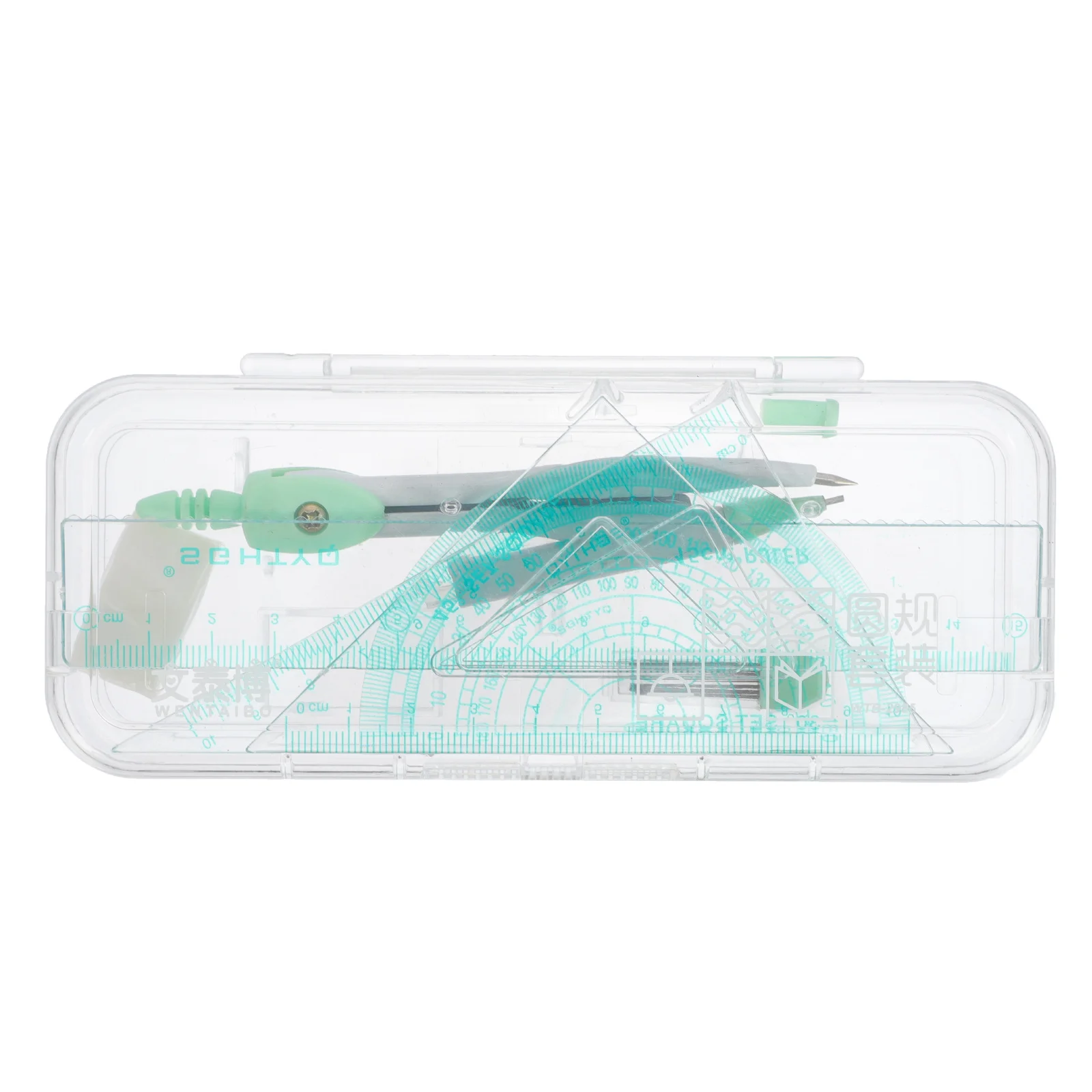 1 Metal Compass Set Ruler Protractor Drawing Tool For Student Engineer Artist Math Geometry Drafting Kit Compass Ruler Tool Set