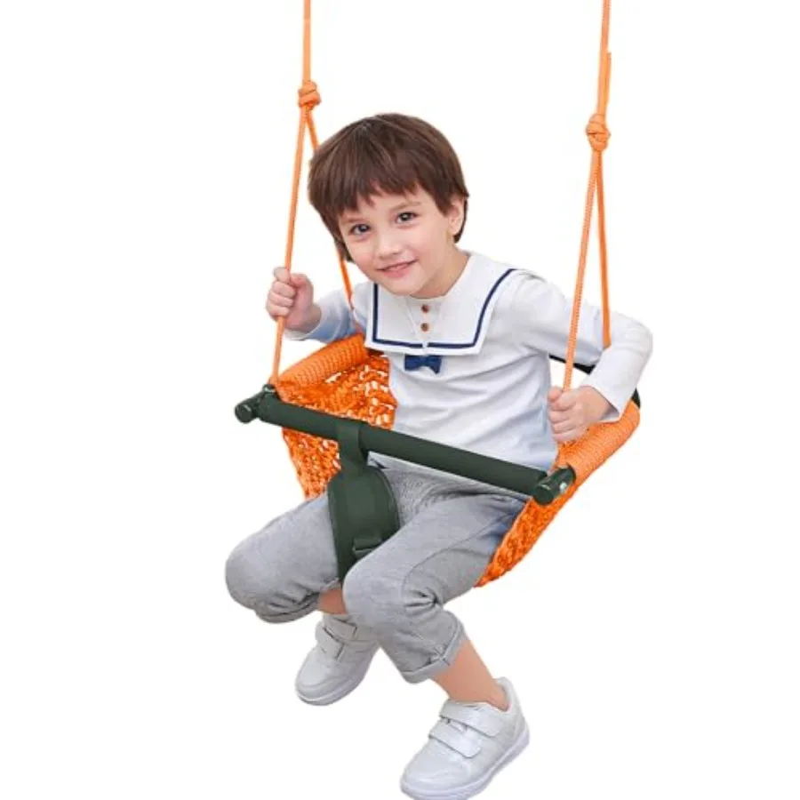

Swing Seats Indoor Hand-Made Net Swing with Adjustable Rope Tree Swings for Kid Child Backyard Playground Swings Outside Indoor
