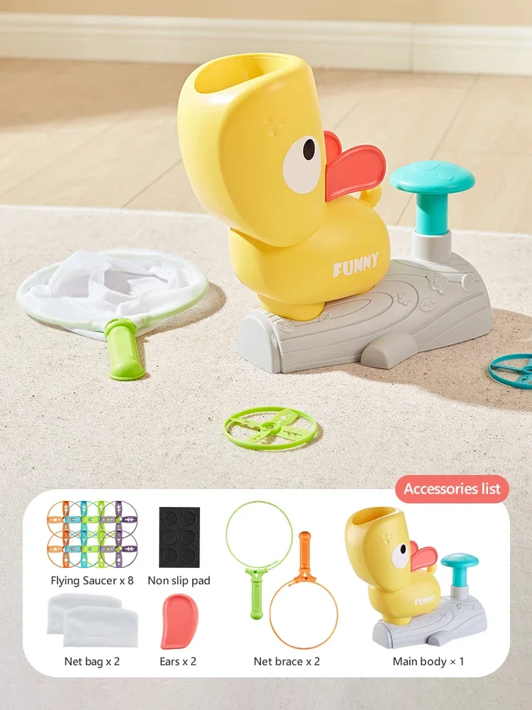 Op voeten gemonteerde vliegende schotel Speelgoed Ouder-kind interactie Oefening Coördinatie Educatief Kinderen Buitensporten Speelgoed Geschenken