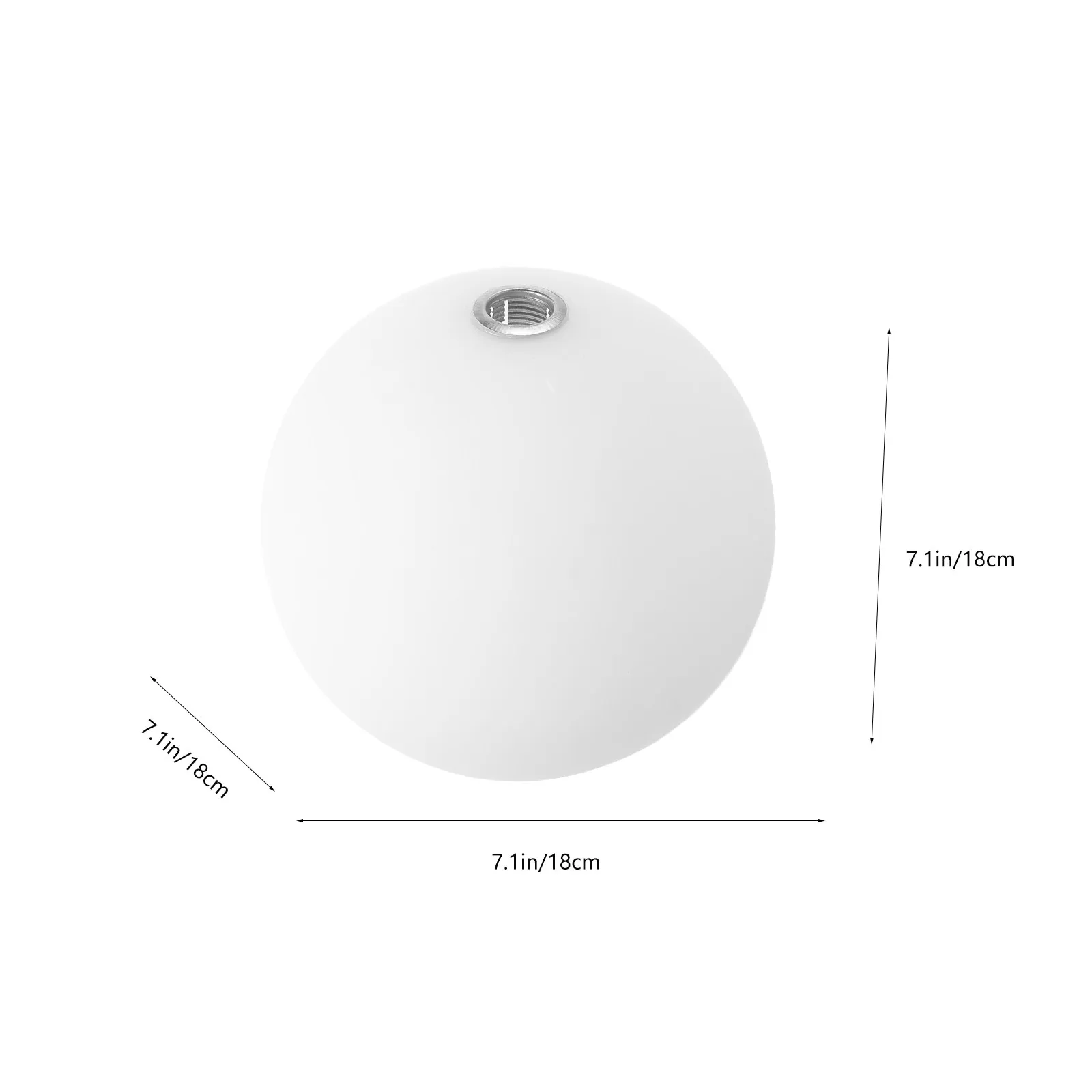 Frosted Glass Lamp Shade Globe for Light Fixture G9 18Cm Modern Household Pendant Table Lamp Shade Replacement Light Cover
