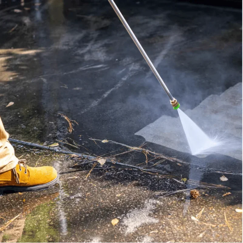 مجموعة مسدسات المياه ذات الضغط العالي: عصا تلسكوبية 4000 رطل لكل بوصة مربعة، أداة تنظيف احترافية مع 10 قضبان تمديد من الفولاذ المقاوم للصدأ