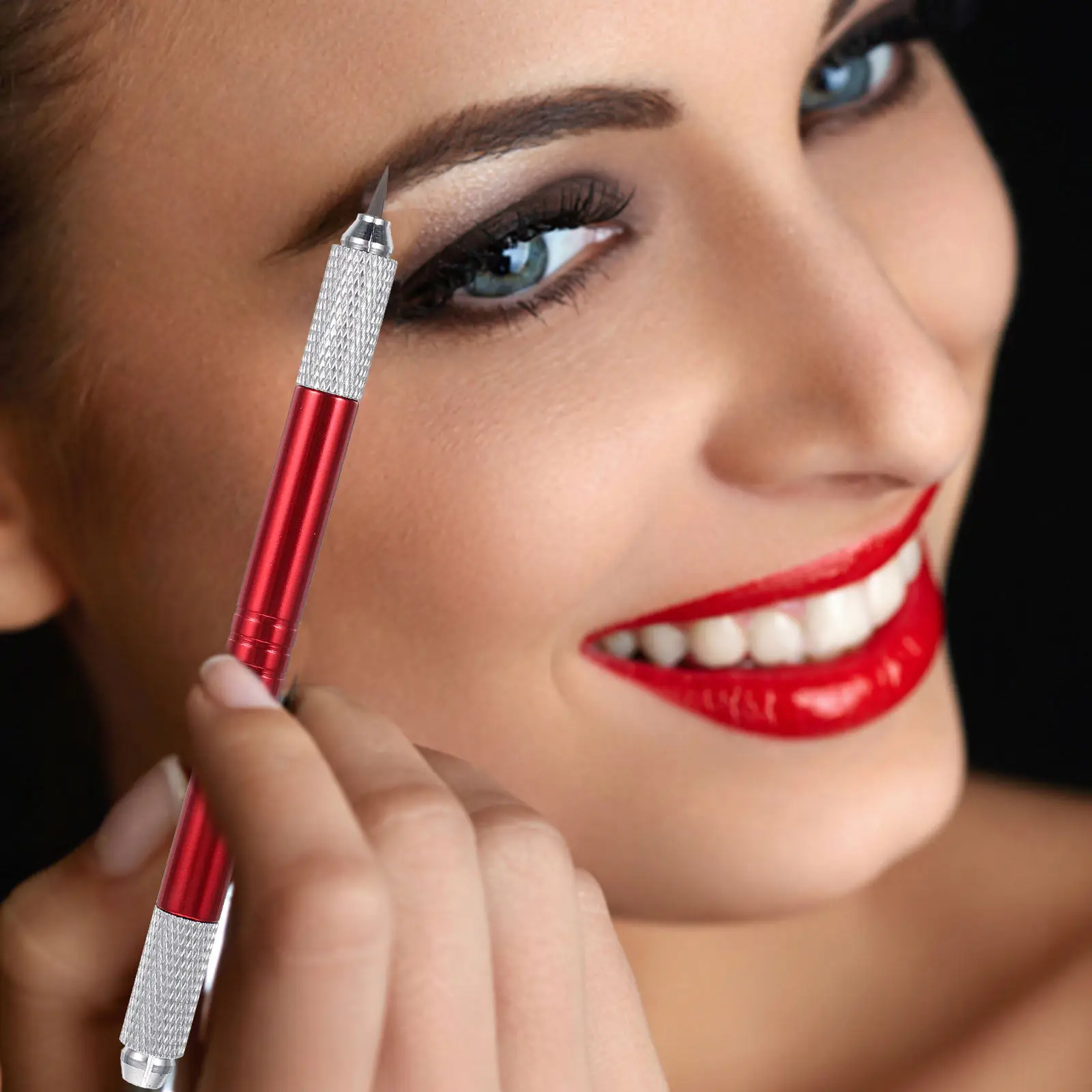 High-Performance Dual-Tip Microblading Eyebrow Pen Robust Construction Fast Application Tattooing Brow Pencil Tool
