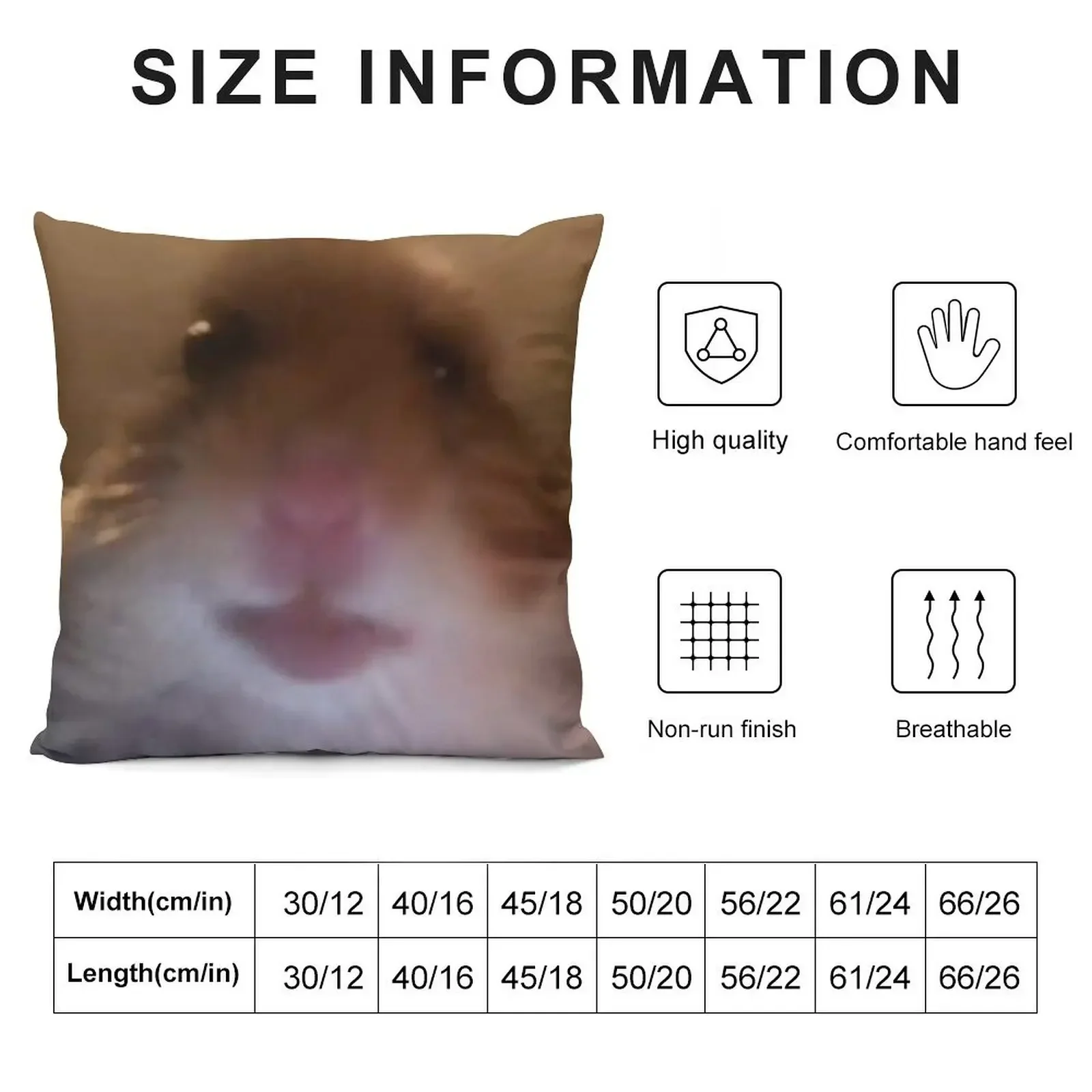 Staring Hamster meme Throw Pillow Ornamental Pillow Christmas Pillows pillow