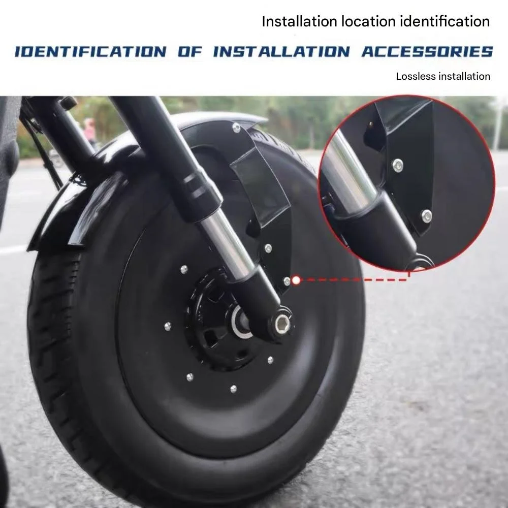FOR Benda DARK FLAG 500 Vintage Motorcycle Front Mudguard High Toughness Wolverine Design Anti-Splash Protector for Motorbikes